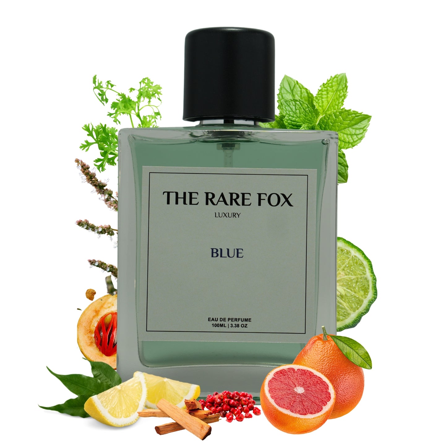 The Rare Fox BLUE Eau de Parfum | Fresh, Woody & Sophisticated Fragrance for Men | 50 ML/100 ML