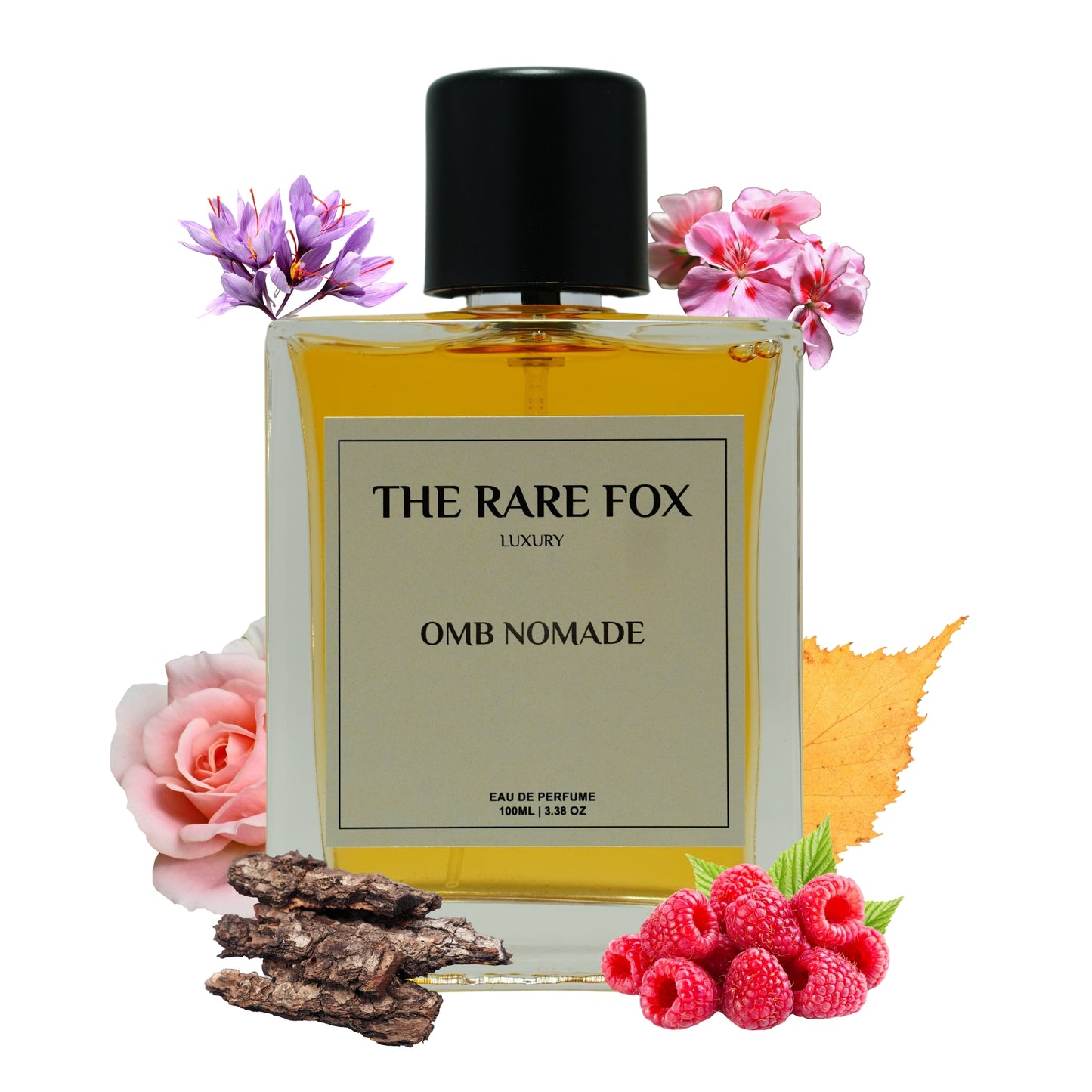 The Rare Fox OMB NOMADE Eau de Parfum | Fruity, Floral & Woody Fragrance for Men and Women | 50 ML/ 100ML
