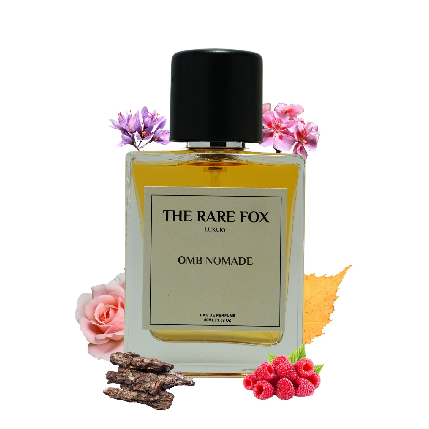 The Rare Fox OMB NOMADE Eau de Parfum | Fruity, Floral & Woody Fragrance for Men and Women | 50 ML/ 100ML