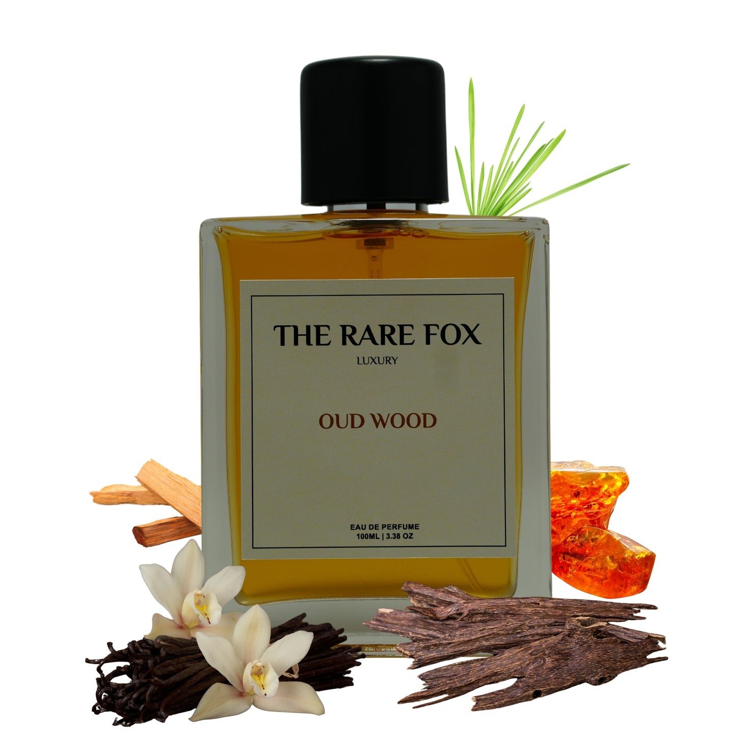 The Rare Fox OUD WOOD Eau de Parfum | Warm, Smoky & Luxurious Fragrance for Men & Women | 50 ML/ 100ML