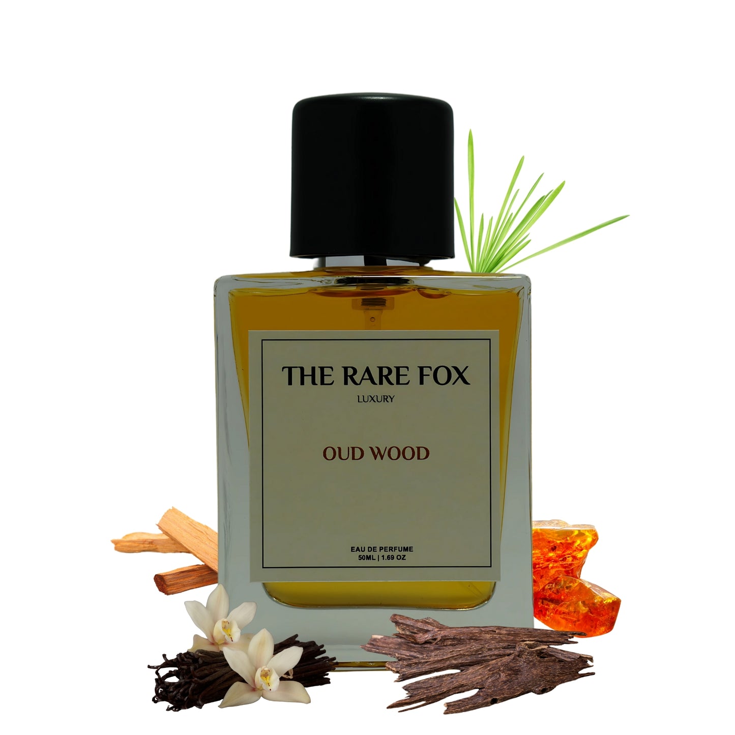 The Rare Fox OUD WOOD Eau de Parfum | Warm, Smoky & Luxurious Fragrance for Men & Women | 50 ML/ 100ML