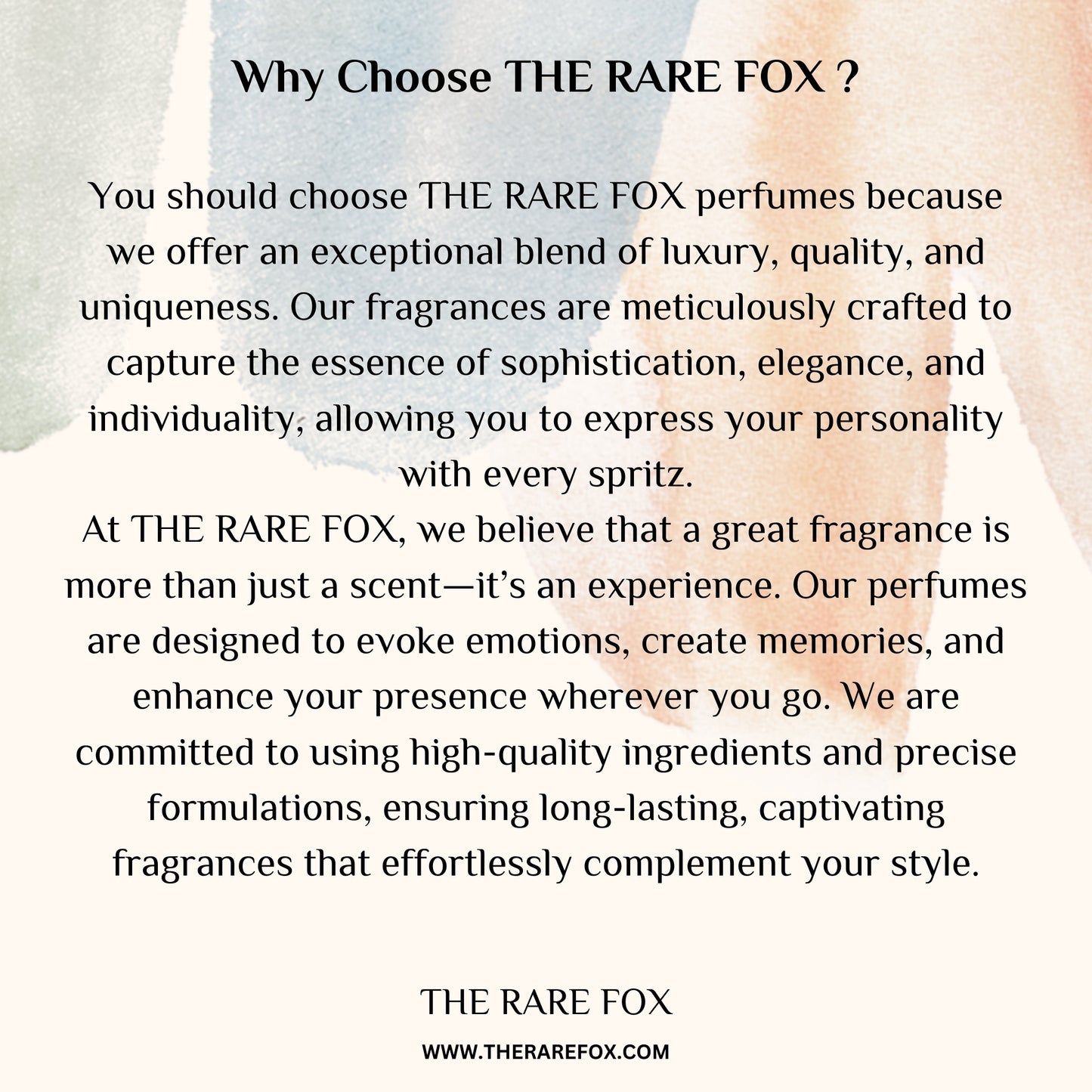 The Rare Fox COOL WATER Eau de Parfum | Fresh, Aquatic & Timeless Fragrance for Men | 50 ML/ 100 ML