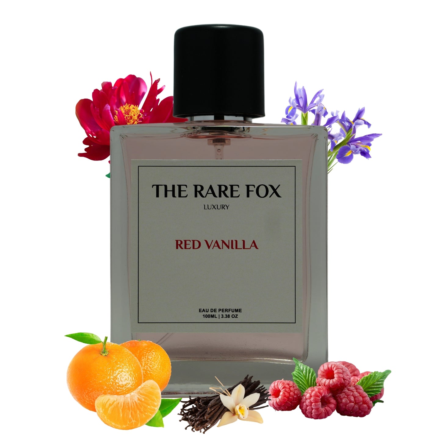 The Rare Fox RED VANILLA Eau de Parfum | Sweet, Floral & Sensual Fragrance for Women | 50 ML/ 100 ML