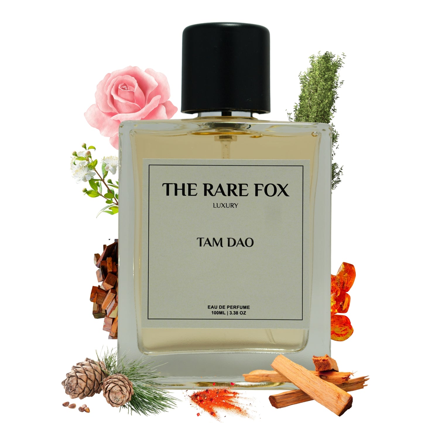 The Rare Fox TAM DAO Eau de Parfum | Warm, Woody & Tranquil Fragrance for Men & Women | 50 ML/ 100 ML