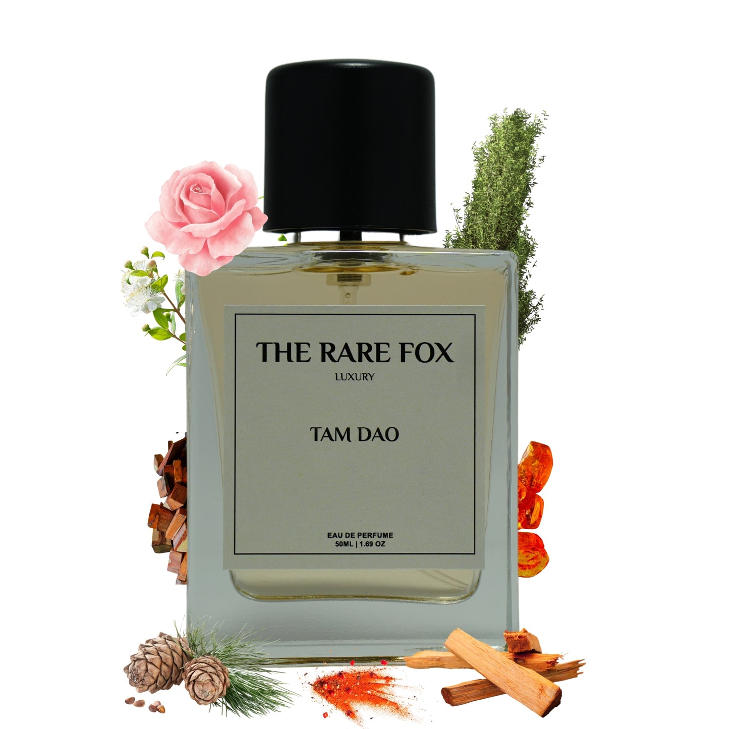 The Rare Fox TAM DAO Eau de Parfum | Warm, Woody & Tranquil Fragrance for Men & Women | 50 ML/ 100 ML
