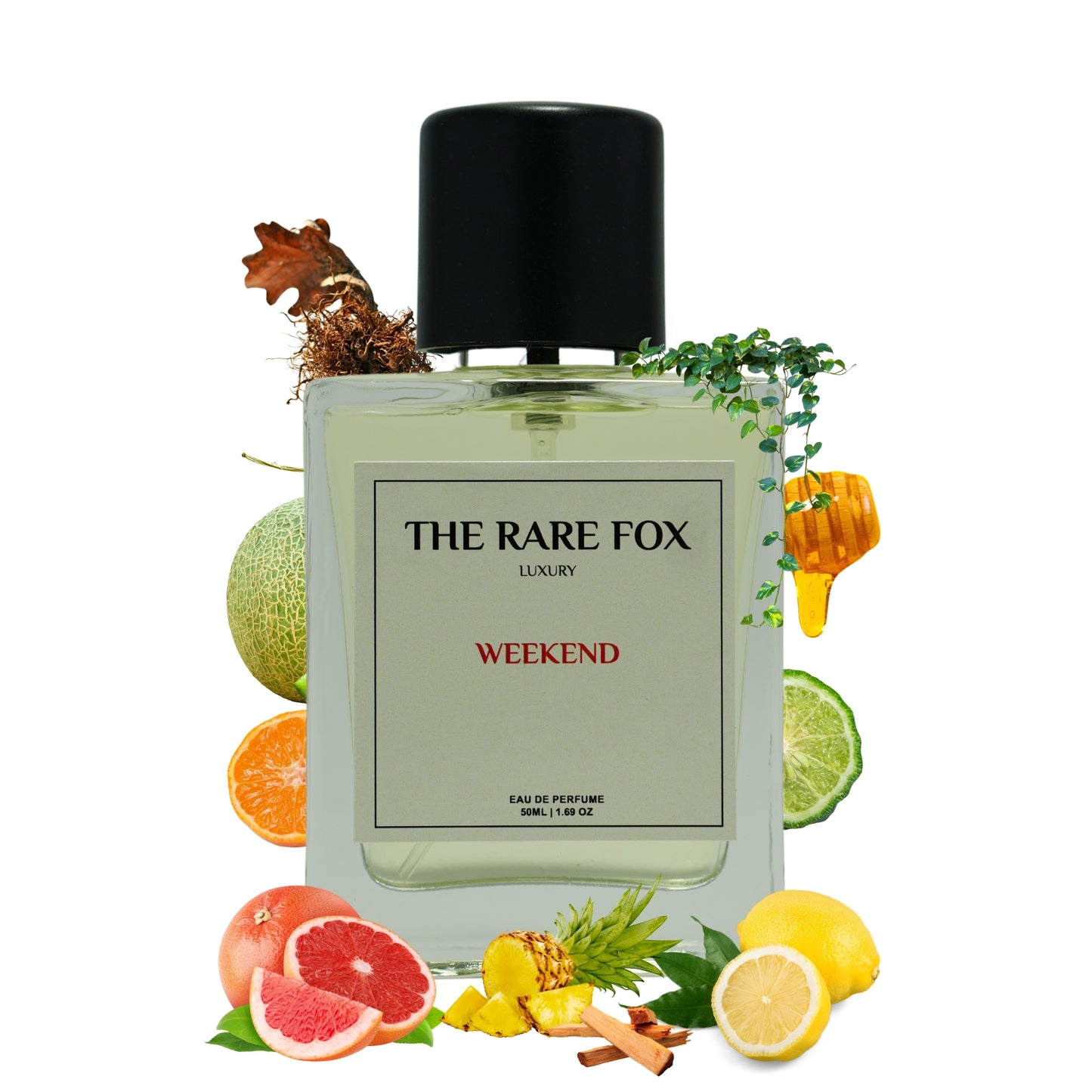 The Rare Fox WEEKEND Eau de Parfum | Fresh, Fruity & Warm Fragrance For Men | 50 ML/ 100 ML