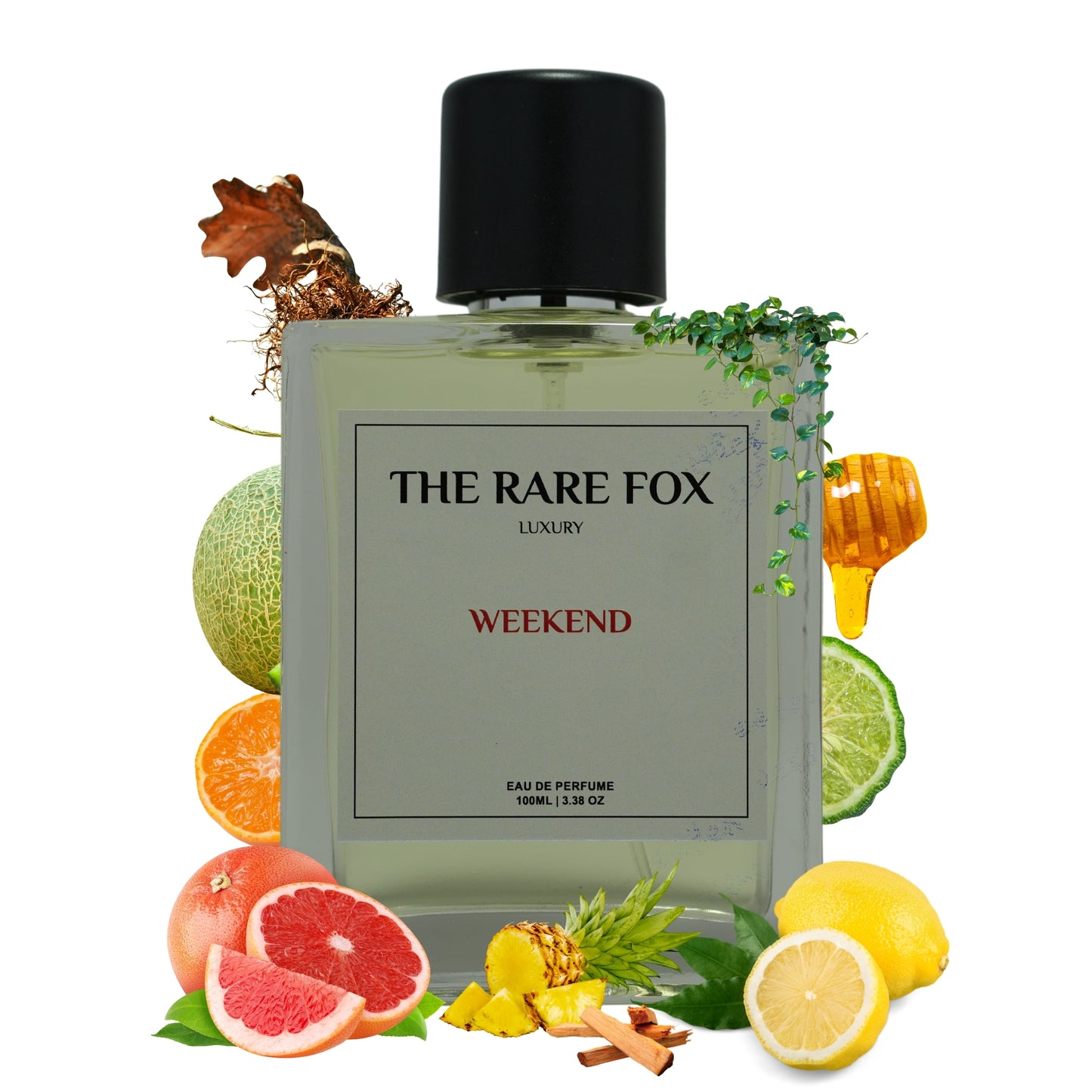 The Rare Fox WEEKEND Eau de Parfum | Fresh, Fruity & Warm Fragrance For Men | 50 ML/ 100 ML
